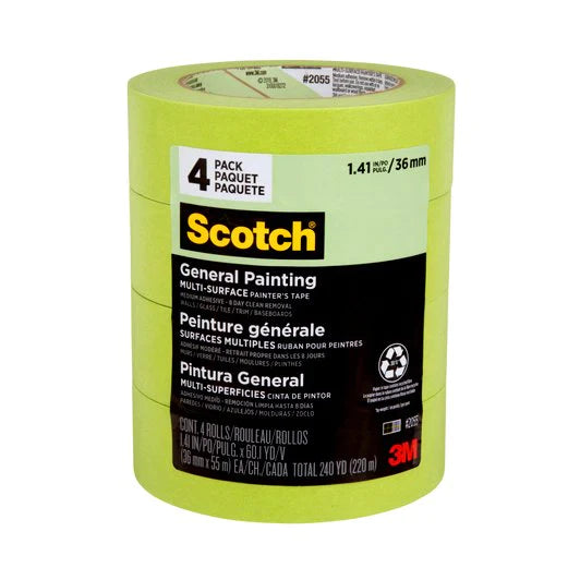 3M Green Painter's Tape 4 Pack