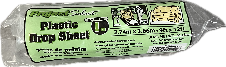 Project Select Plastic Drop Sheet 9x12ft