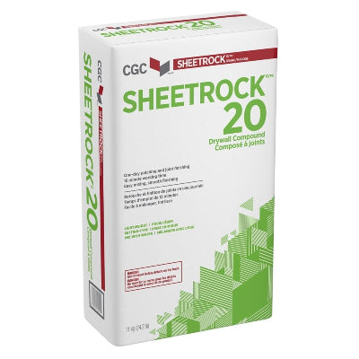 CGC Sheetrock 20, Setting-Type Drywall Compound, 11 kg Bag