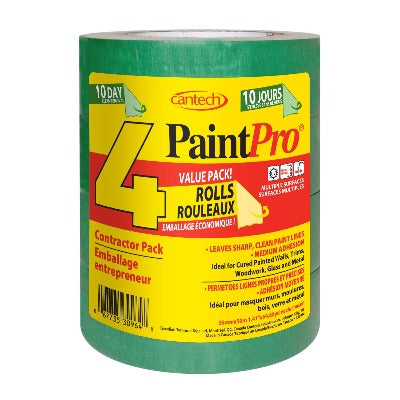 Cantech PaintPro 1.5" Green Tape 4 Pack