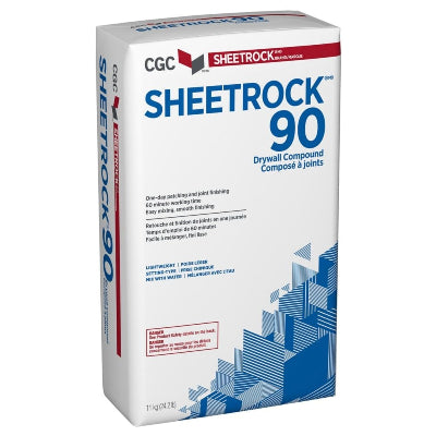 CGC Sheetrock 90, Setting-Type Drywall Compound, 11 kg Bag